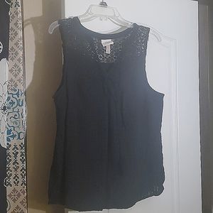 Knox Rose Tank in Black, Size Large
